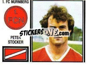 Cromo Peter Stocker - German Football Bundesliga 1980-1981 - Panini