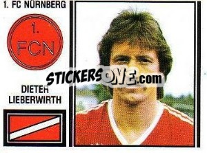 Sticker Dieter Lieberwirth - German Football Bundesliga 1980-1981 - Panini
