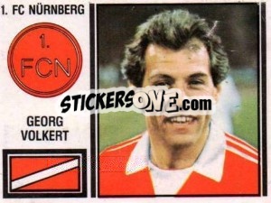 Cromo Georg Volkert - German Football Bundesliga 1980-1981 - Panini