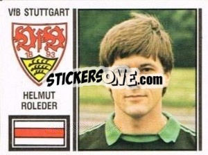 Cromo Helmut Roleder - German Football Bundesliga 1980-1981 - Panini