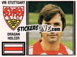 Cromo Dragan Holcer - German Football Bundesliga 1980-1981 - Panini