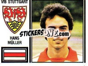 Cromo Hans Müller - German Football Bundesliga 1980-1981 - Panini