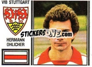Cromo Hermann Ohlicher - German Football Bundesliga 1980-1981 - Panini