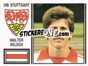 Cromo Walter Kelsch - German Football Bundesliga 1980-1981 - Panini