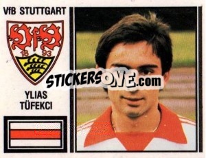 Sticker Ylias Tüfekci - German Football Bundesliga 1980-1981 n. 407 - Panini