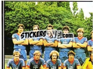 Sticker Mannschaft - German Football Bundesliga 1980-1981 - Panini