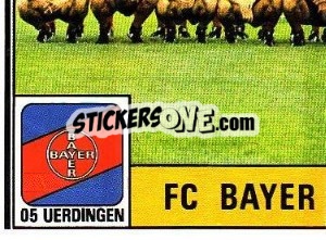 Sticker Mannschaft - German Football Bundesliga 1980-1981 - Panini