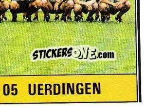 Sticker Mannschaft - German Football Bundesliga 1980-1981 - Panini