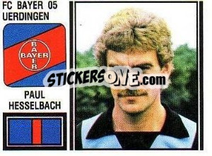 Sticker Paul Hesselbach - German Football Bundesliga 1980-1981 - Panini