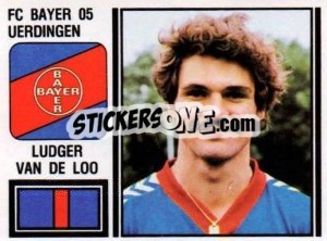 Cromo Ludger Van de Loo - German Football Bundesliga 1980-1981 - Panini