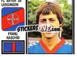 Figurina Franz Raschid - German Football Bundesliga 1980-1981 - Panini