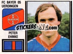 Cromo Peter Ehmke - German Football Bundesliga 1980-1981 - Panini