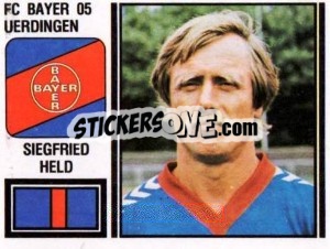 Figurina Siegfried Held - German Football Bundesliga 1980-1981 - Panini