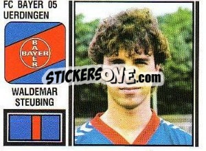 Sticker Waldemar Steubing - German Football Bundesliga 1980-1981 - Panini