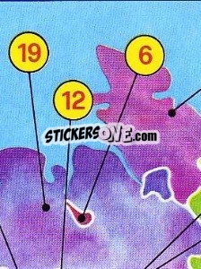 Sticker Landkarte Vereine 2. Liga - German Football Bundesliga 1980-1981 n. 430 - Panini