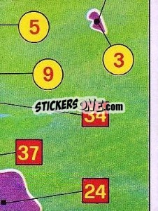 Sticker Landkarte Vereine 2. Liga - German Football Bundesliga 1980-1981 n. 434 - Panini