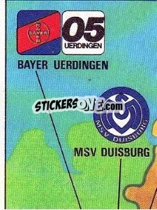 Figurina Landkarte Vereine 1. Liga - German Football Bundesliga 1980-1981 - Panini