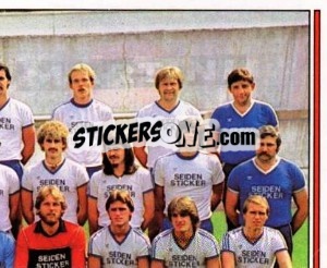 Sticker Mannschaft - German Football Bundesliga 1980-1981 - Panini