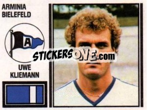 Sticker Uwe Kliemann - German Football Bundesliga 1980-1981 n. 19 - Panini