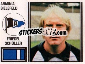 Cromo Friedel Schüller - German Football Bundesliga 1980-1981 - Panini
