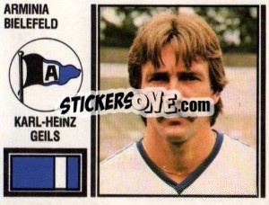 Sticker Karl-Heinz Geils - German Football Bundesliga 1980-1981 n. 23 - Panini