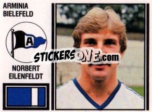 Cromo Norbert Eilenfeldt - German Football Bundesliga 1980-1981 - Panini