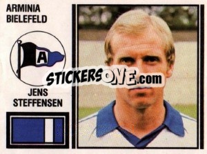 Sticker Jens Steffensen - German Football Bundesliga 1980-1981 n. 25 - Panini