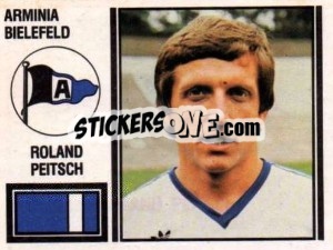 Sticker Roland Peitsch - German Football Bundesliga 1980-1981 n. 27 - Panini