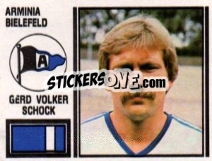 Cromo Gerd Volker Schock - German Football Bundesliga 1980-1981 - Panini