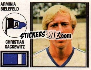 Cromo Christia Sackewitz - German Football Bundesliga 1980-1981 - Panini