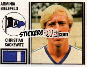 Sticker Christia Sackewitz - German Football Bundesliga 1980-1981 n. 29 - Panini