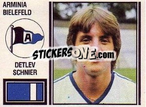 Sticker Detlev Schnier - German Football Bundesliga 1980-1981 n. 30 - Panini