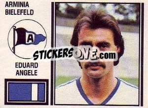 Sticker Eduard Angele - German Football Bundesliga 1980-1981 - Panini