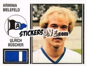 Cromo Ulrich Büscher - German Football Bundesliga 1980-1981 - Panini