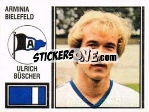 Sticker Ulrich Büscher - German Football Bundesliga 1980-1981 n. 32 - Panini
