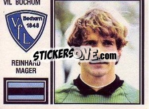 Cromo Reinhard Mager - German Football Bundesliga 1980-1981 - Panini