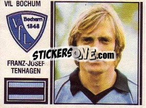 Cromo Franz-Josef Tenhagen - German Football Bundesliga 1980-1981 - Panini