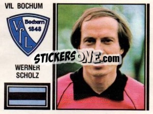 Figurina Werner Scholz - German Football Bundesliga 1980-1981 - Panini