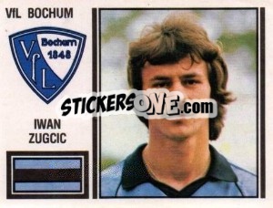 Cromo Iwan Zugcic - German Football Bundesliga 1980-1981 - Panini