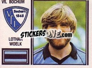 Sticker Lothar Woelk - German Football Bundesliga 1980-1981 - Panini