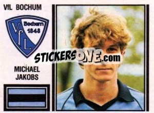 Sticker Michael Jakobs - German Football Bundesliga 1980-1981 - Panini
