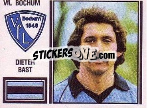 Cromo Dieter Bast - German Football Bundesliga 1980-1981 - Panini