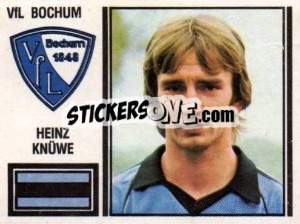 Sticker Heinz Knüwe - German Football Bundesliga 1980-1981 - Panini