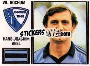 Cromo Hans-Joachim Abel - German Football Bundesliga 1980-1981 - Panini
