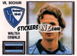 Cromo Walter Oswald - German Football Bundesliga 1980-1981 - Panini