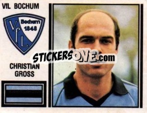 Cromo Christian Gross - German Football Bundesliga 1980-1981 - Panini