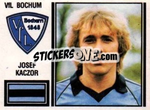Cromo Josef Kaczor - German Football Bundesliga 1980-1981 - Panini