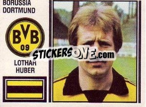 Cromo Lothar Huber - German Football Bundesliga 1980-1981 - Panini
