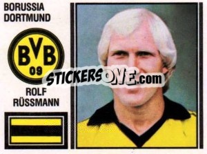 Cromo Rolf Rüssmann - German Football Bundesliga 1980-1981 - Panini