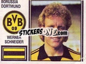 Cromo Werner Schneider - German Football Bundesliga 1980-1981 - Panini